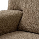 MICROFIBRA PRINTED L-Shaped Sofa Slipcover (Right Chaise) MEDITERRANEO COFFEE