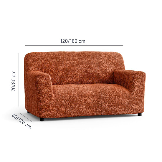 MICROFIBRA Loveseat Slipcover TERRACOTTA MICROFIBRA Loveseat Slipcover TERRACOTTA