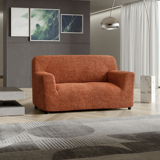 MICROFIBRA Loveseat Slipcover TERRACOTTA MICROFIBRA Loveseat Slipcover TERRACOTTA
