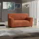 MICROFIBRA Loveseat Slipcover TERRACOTTA MICROFIBRA Loveseat Slipcover TERRACOTTA