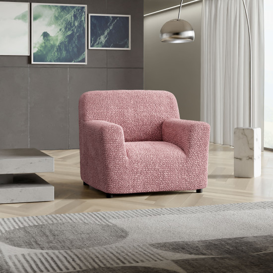 MICROFIBRA Armchair Slipcover DUSTY ROSE MICROFIBRA Armchair Slipcover DUSTY ROSE